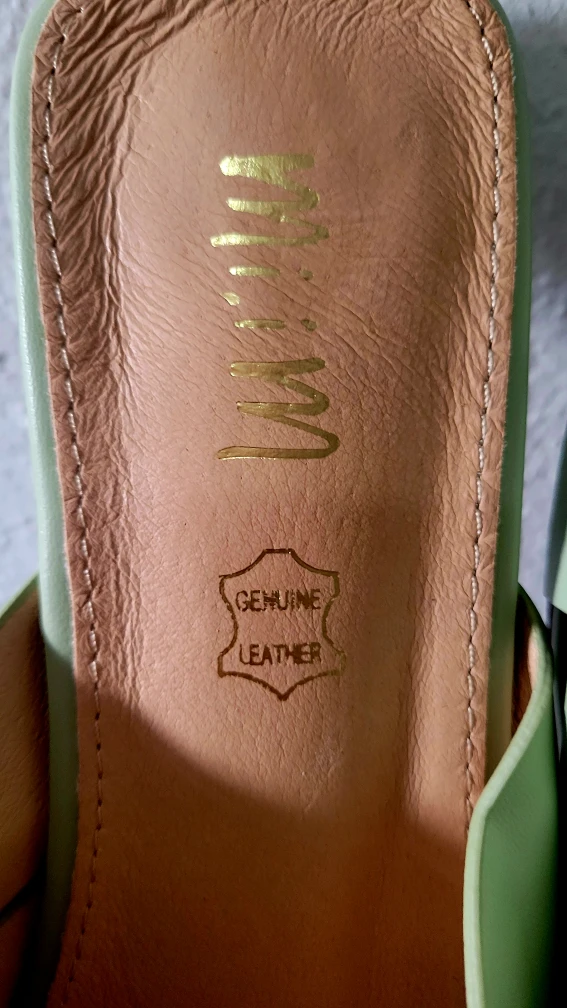 MiiM Reece Mint Green Leather Sandals - US 10 - photo 2
