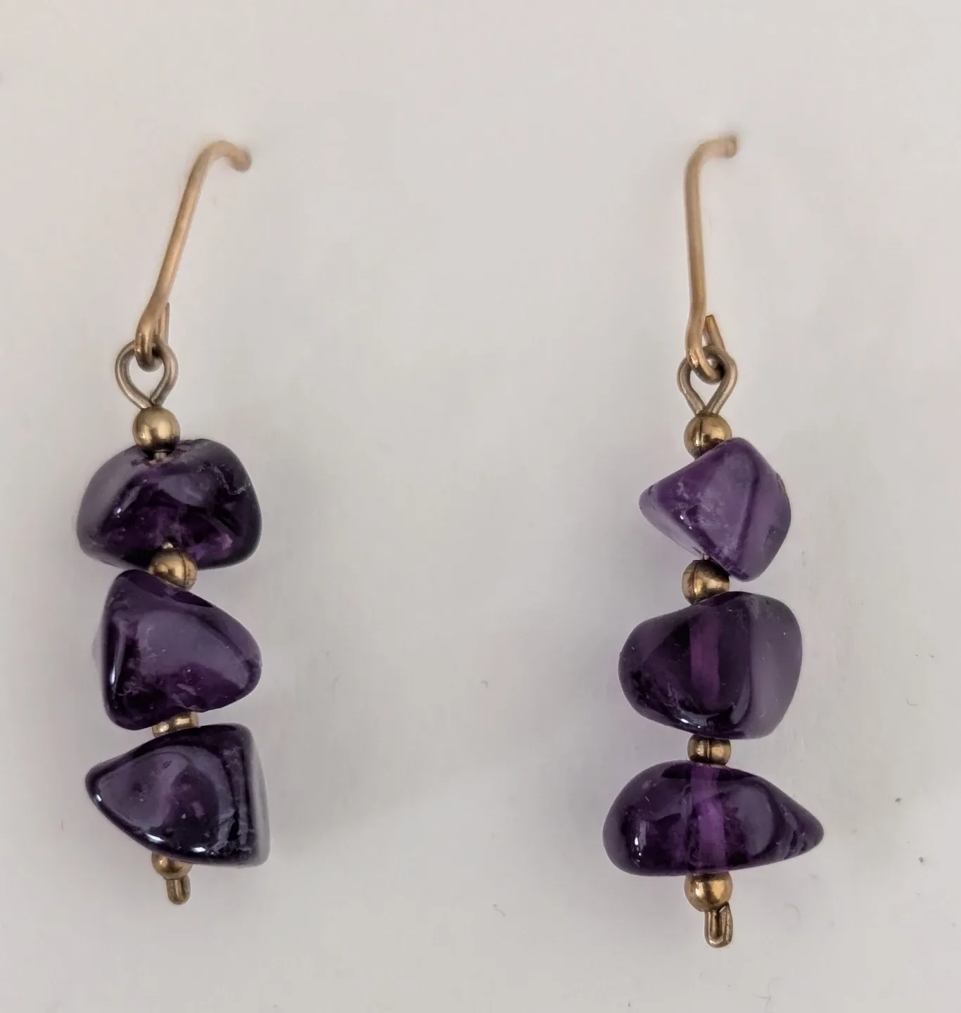Earrings with Amethyst stones