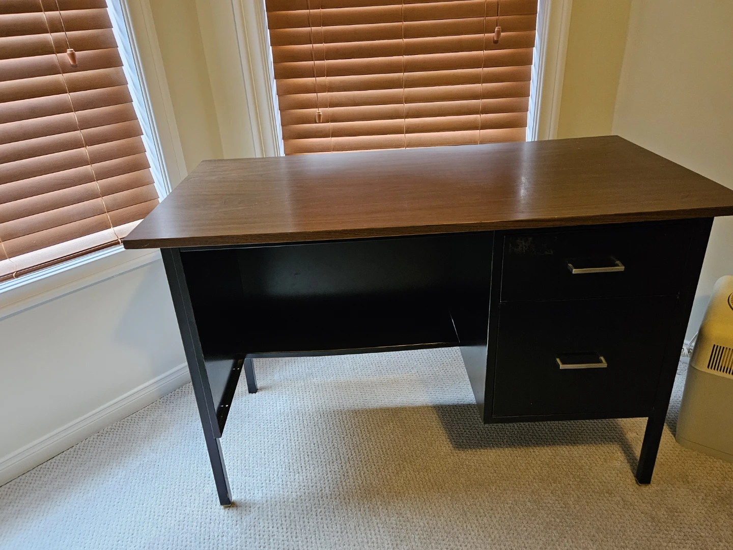 Brown & Black Desk