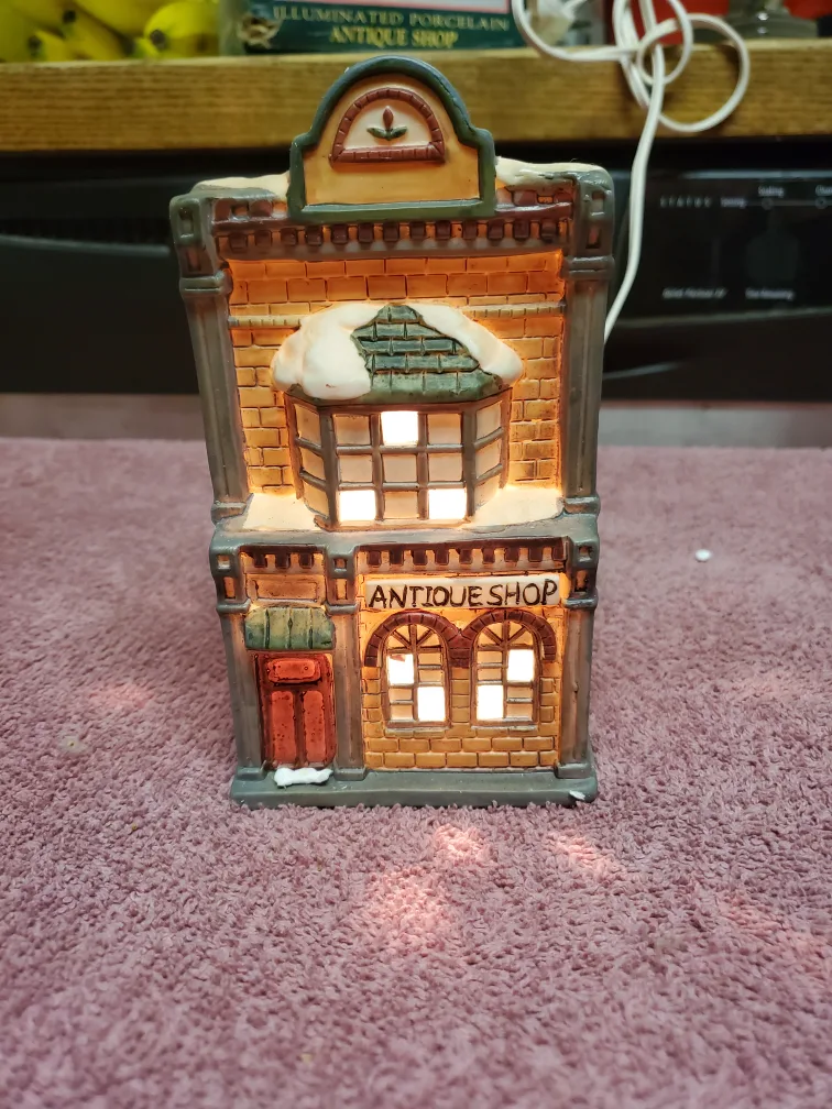 Memories Collection Illuminated Porcelain Antique Shop image indicator(2)