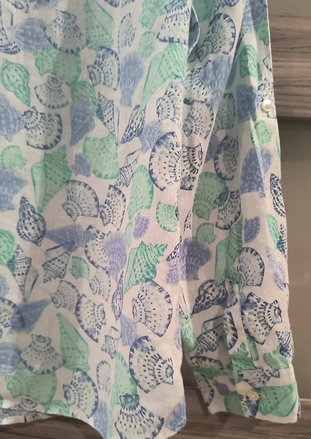 Charter Club Linen Button-Down Shirt - Size M image indicator(6)