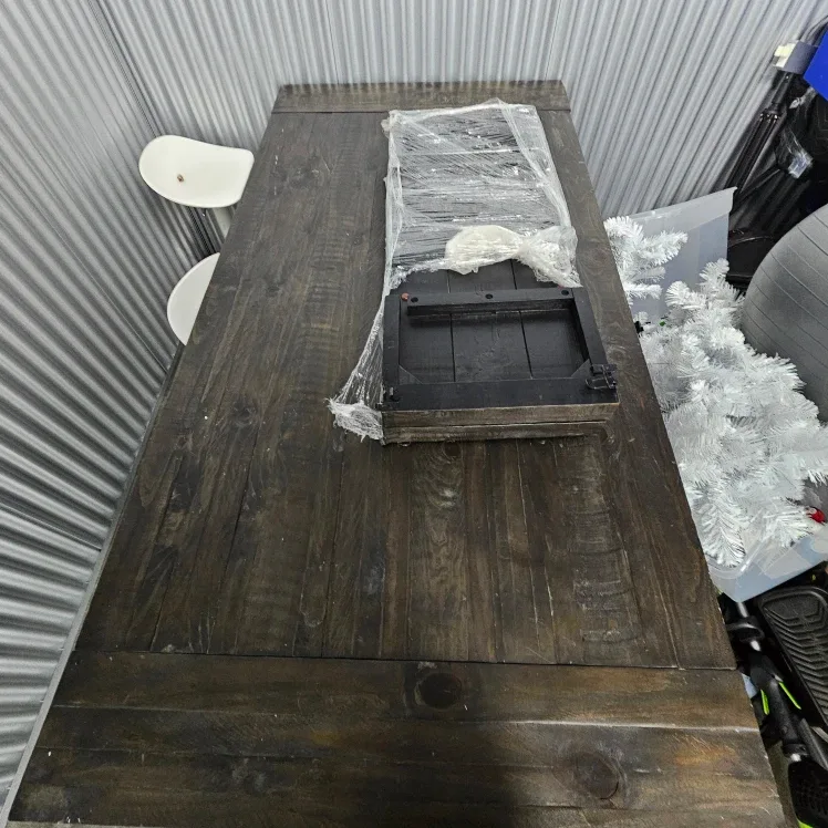 Solid Wood Dining or Drafting Table image indicator(2)