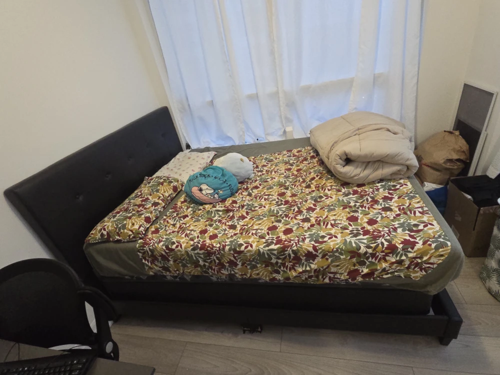 Queen Size Bed Frame & Mattress - photo 2