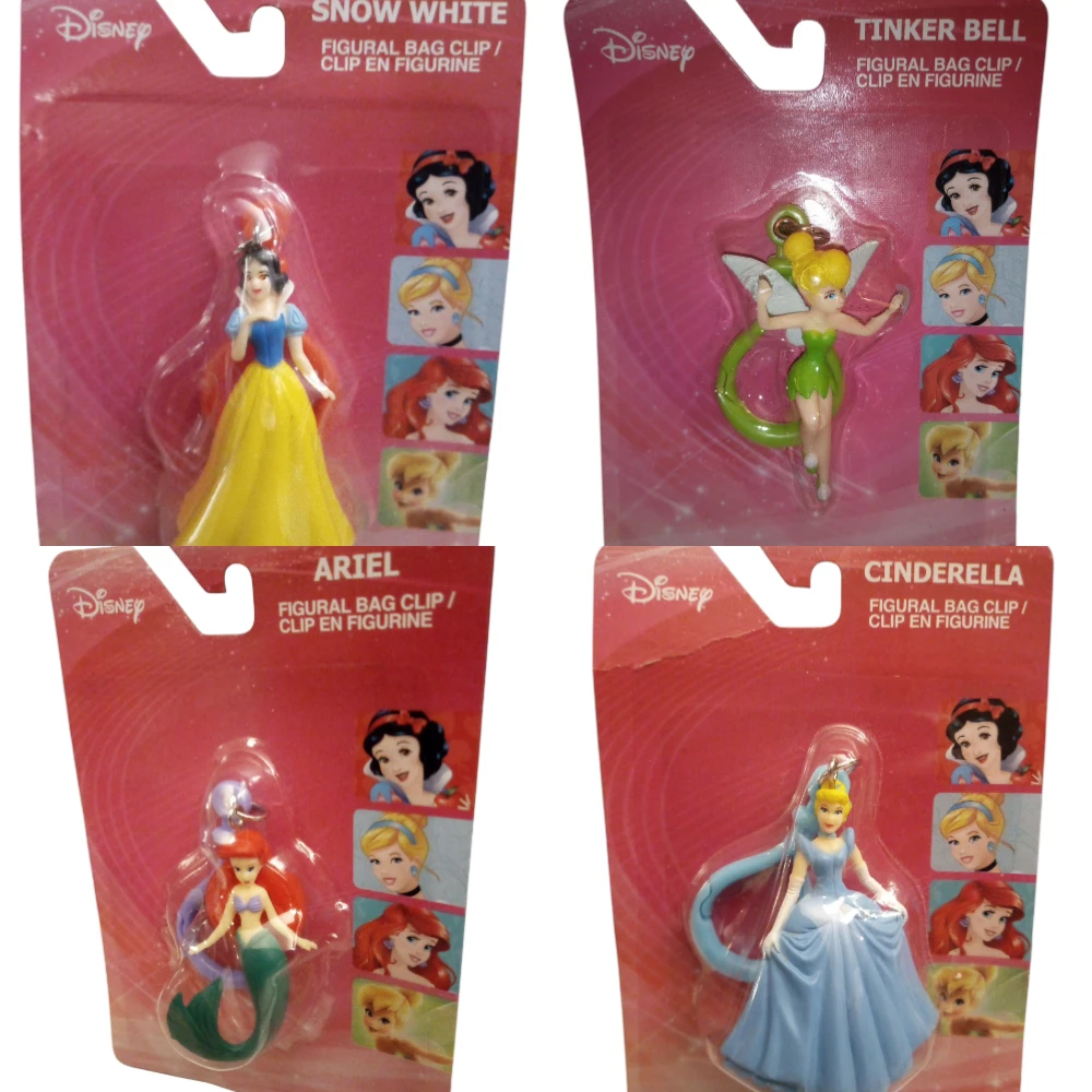Disney Princess Figural Bag Clips - Set of 4