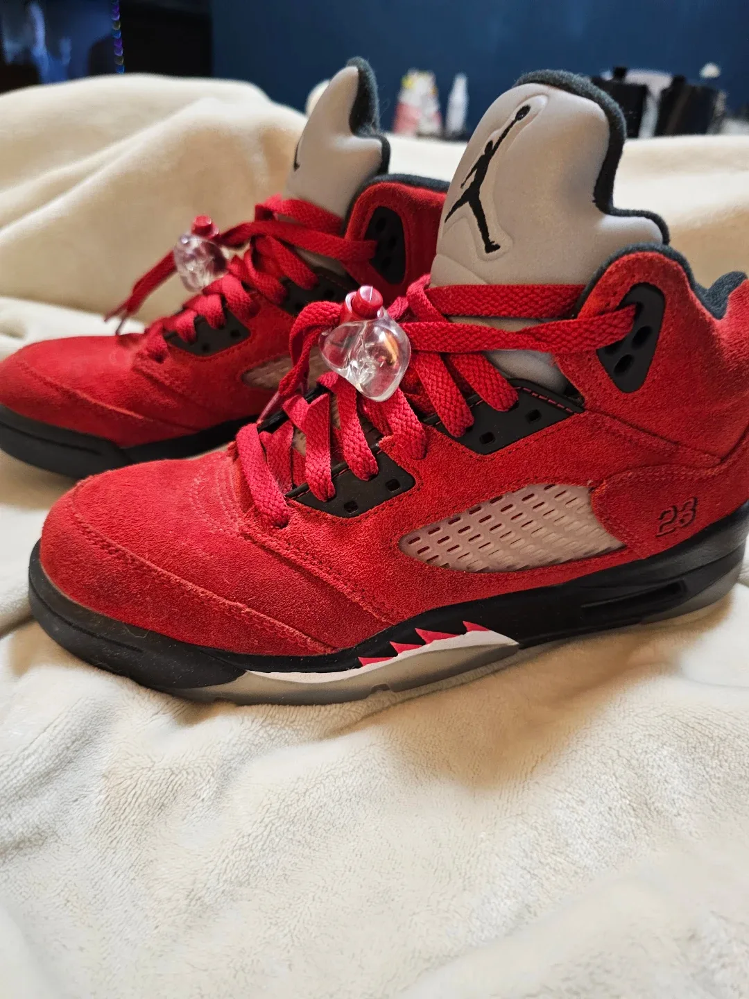 Air Jordan 5 Retro Raging Bull Red Suede