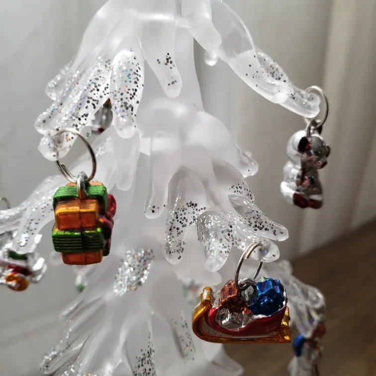 Glass Christmas Tree with Ornaments image indicator(2)