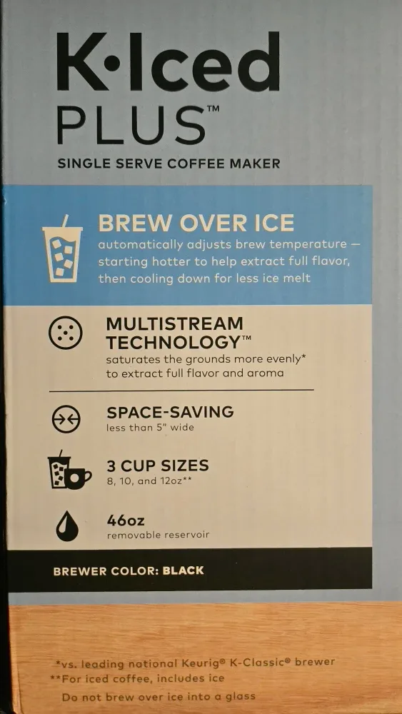 Keurig K-Iced PLUS Single Serve Coffee Maker - Black image indicator(2)