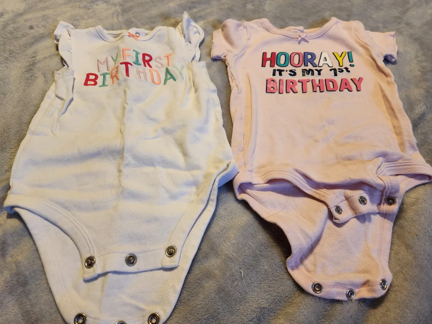 Carter's 18 Months Birthday Bodysuits