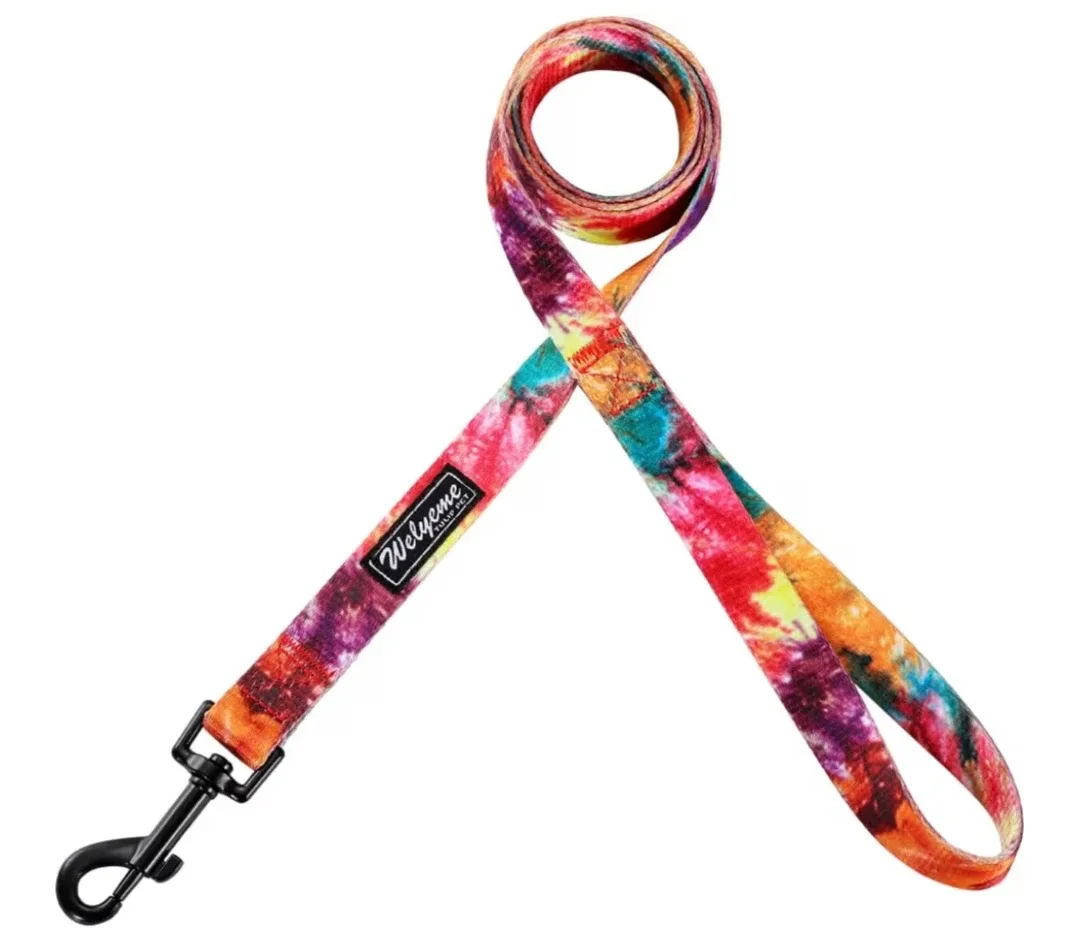 Wolyone Tie-dye Dog Leash & Collar Set, Size XS image indicator(6)
