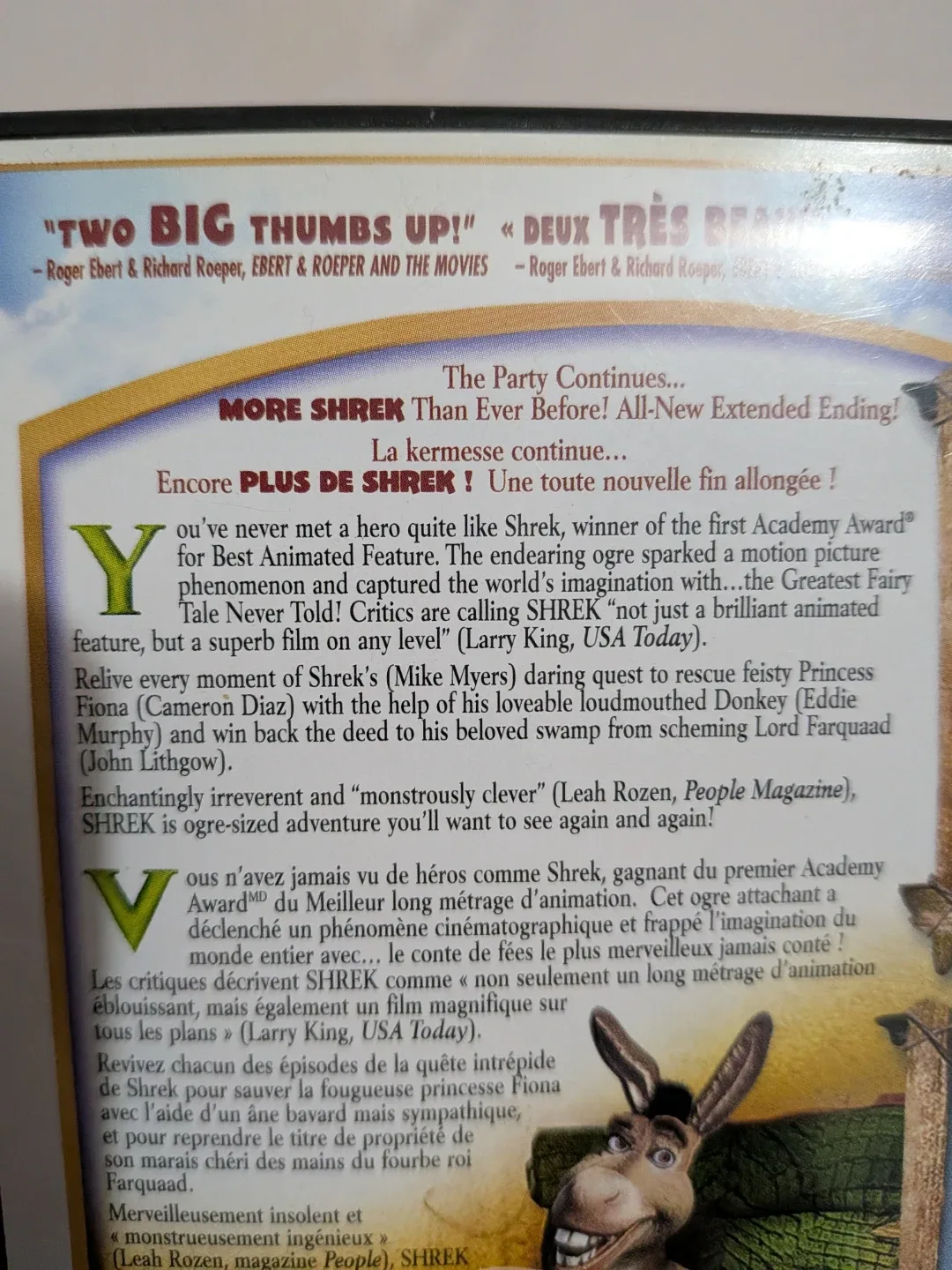 Shrek DVD - Dreamworks Animation image indicator(5)