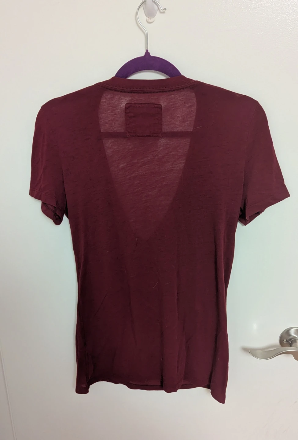 Abercrombie & Fitch Burgundy A&F 92 Tee - Women's Size Medium - photo 3