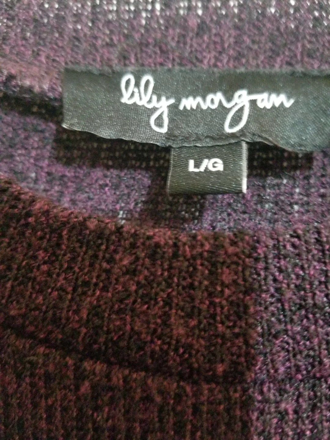 Lily Morgan Knit Sweater - Size L - photo 2
