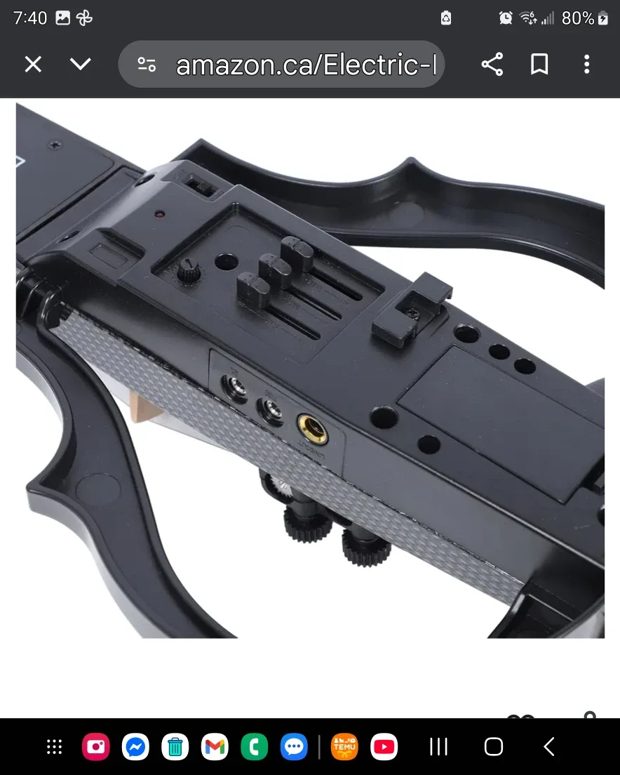 Tihebeyan Electric Violin, Carbon Fiber, Full Size image indicator(2)