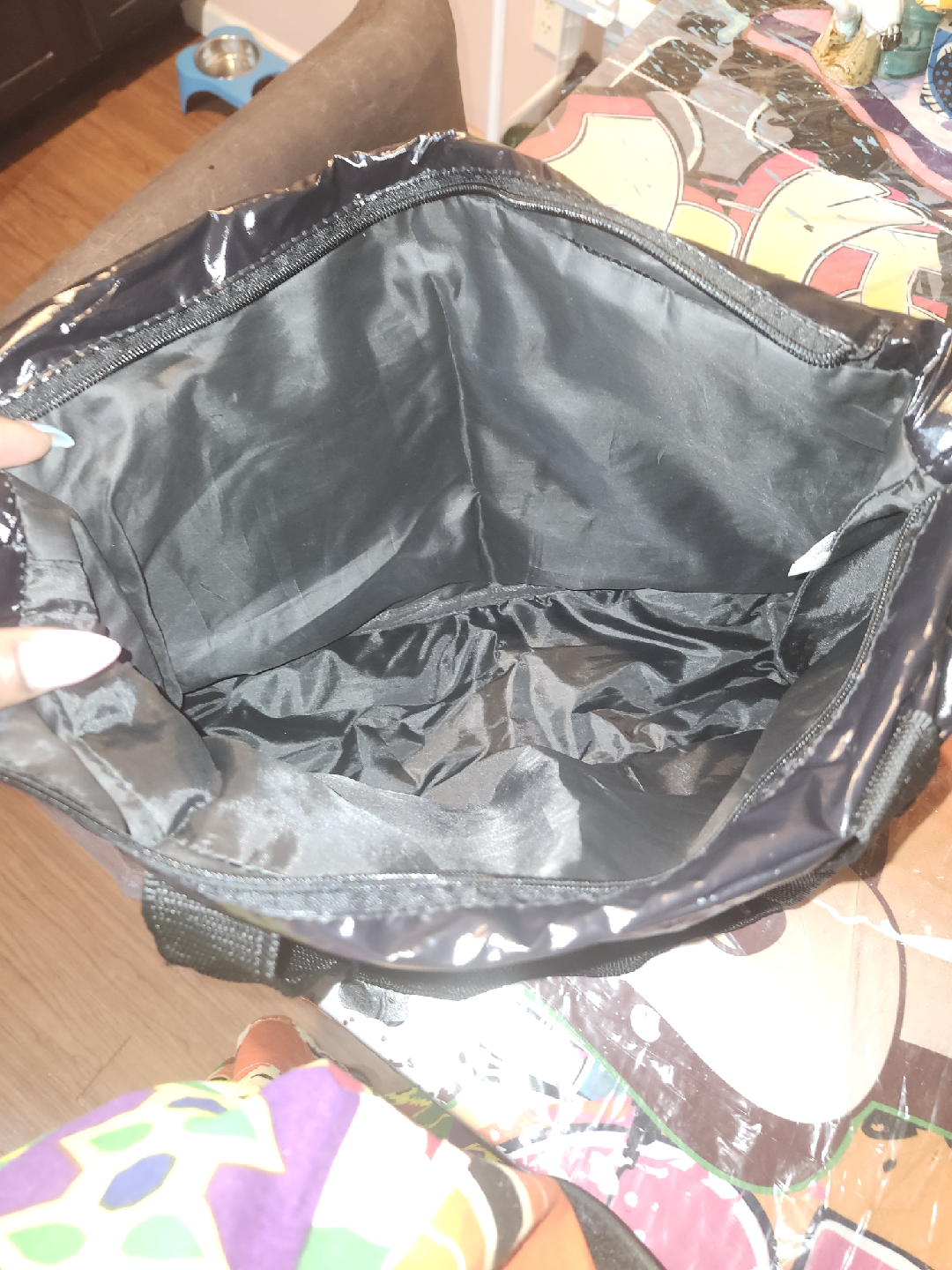 Black Puffer Tote Bag - photo 2