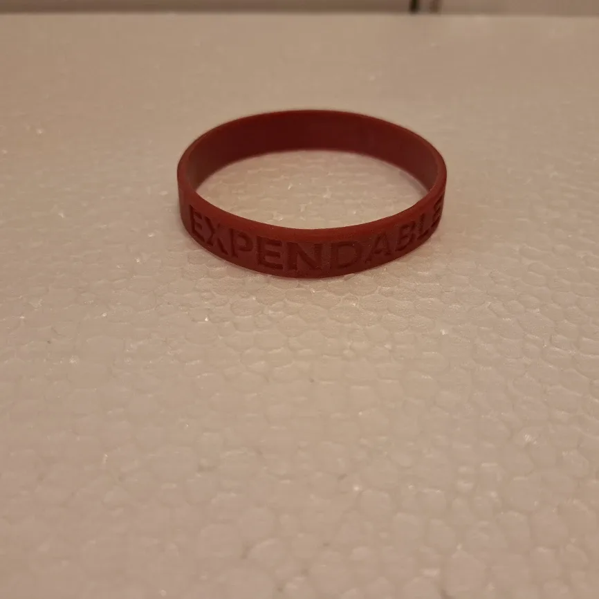 Star Trek "expendable" rubber wristband image indicator(2)