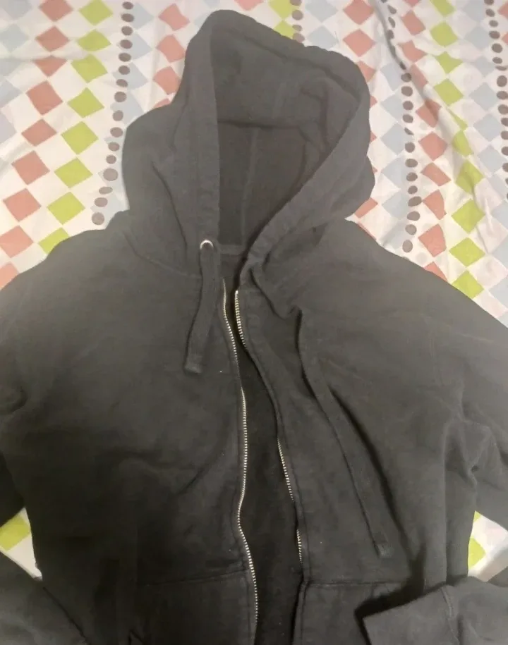 Black Zip-Up Hoodie