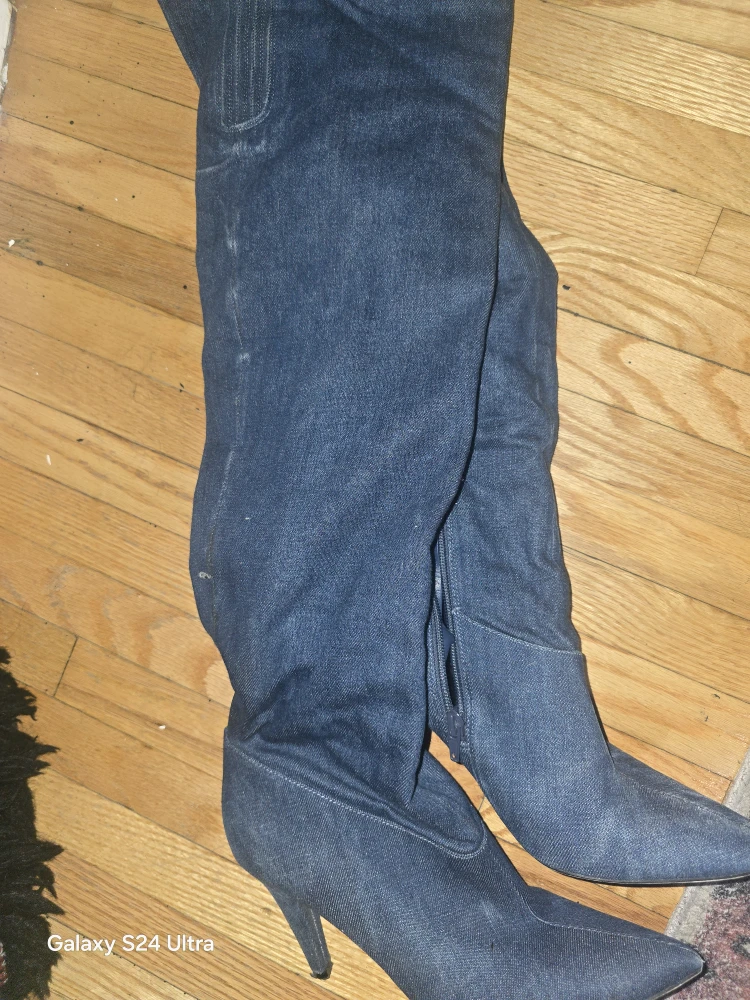 Thigh High Denim Boots