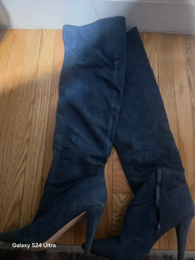 Thigh High Denim Boots image indicator(5)