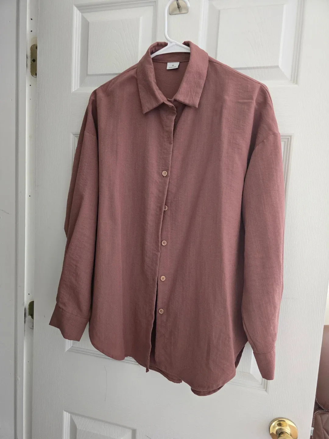 Mauve Button-Down Shirt