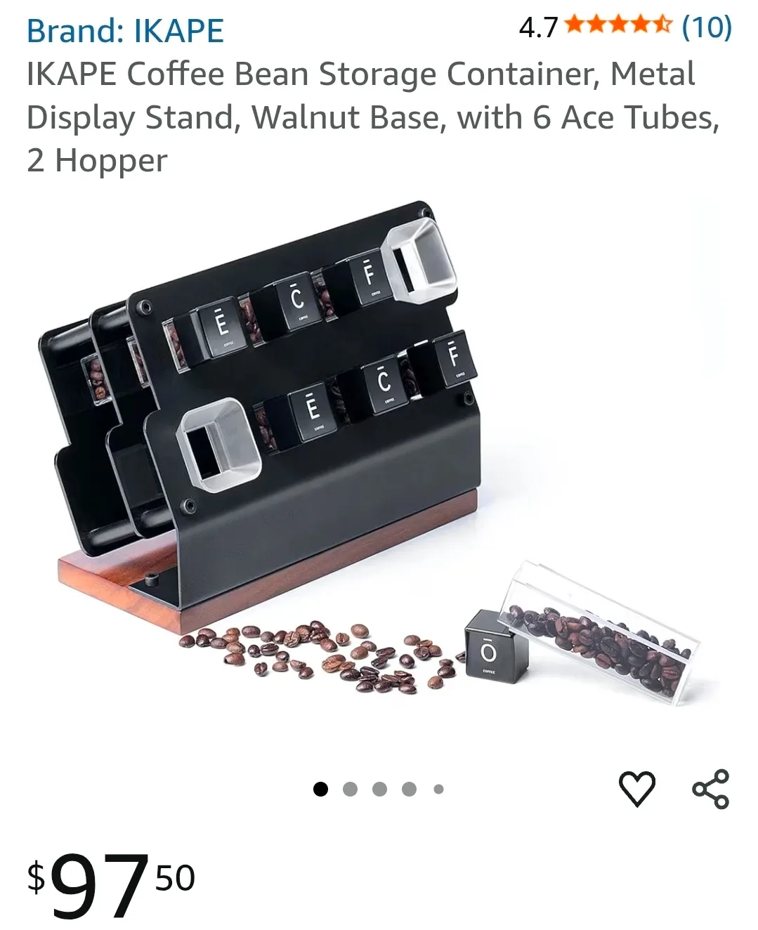 IKAPE Coffee Bean Storage Container