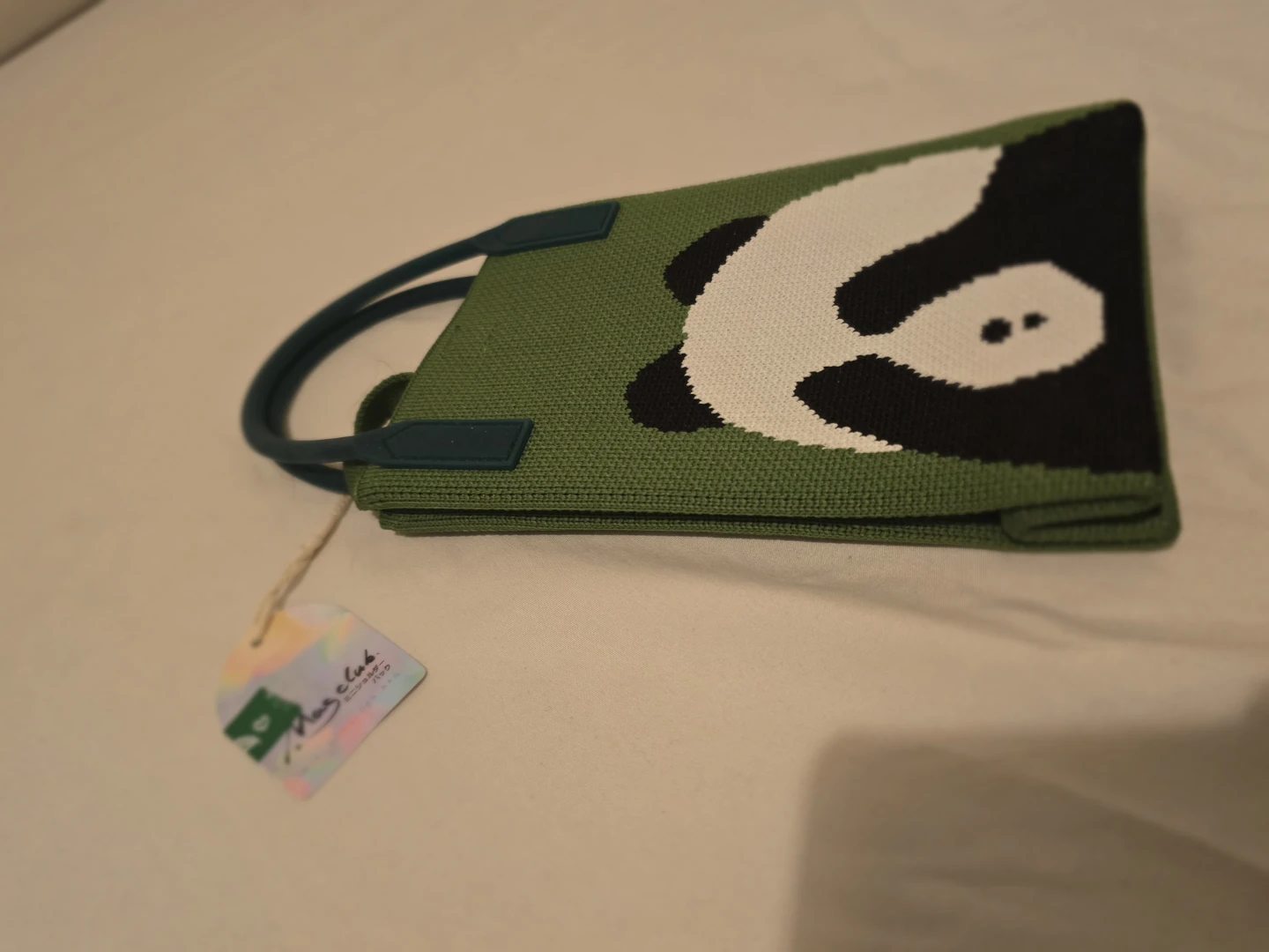 JAPAN Magclub Panda Green Mini Tote Bag BNWT Giftable - photo 2