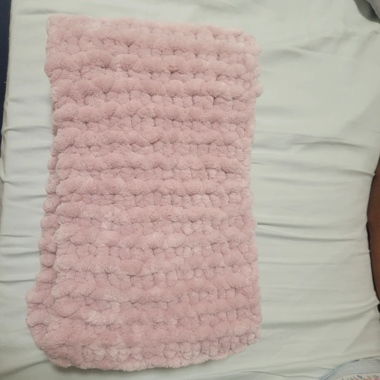 Handmade Knit Scarf - Pink - photo 3