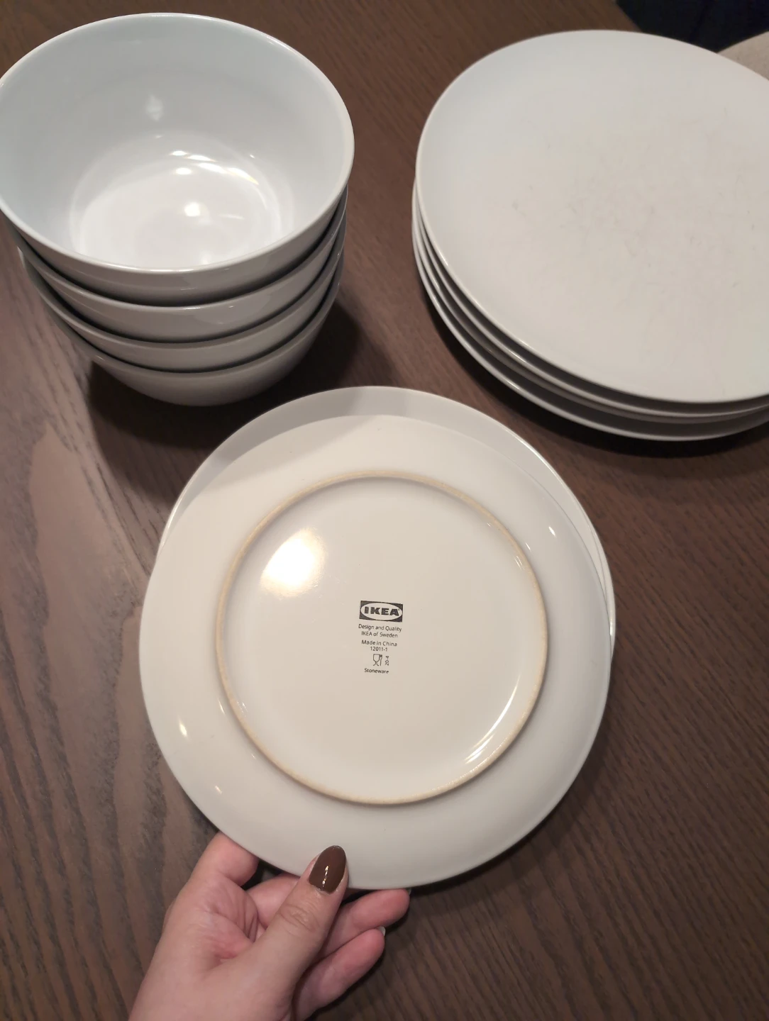 IKEA White Plates and Bowls - photo 4