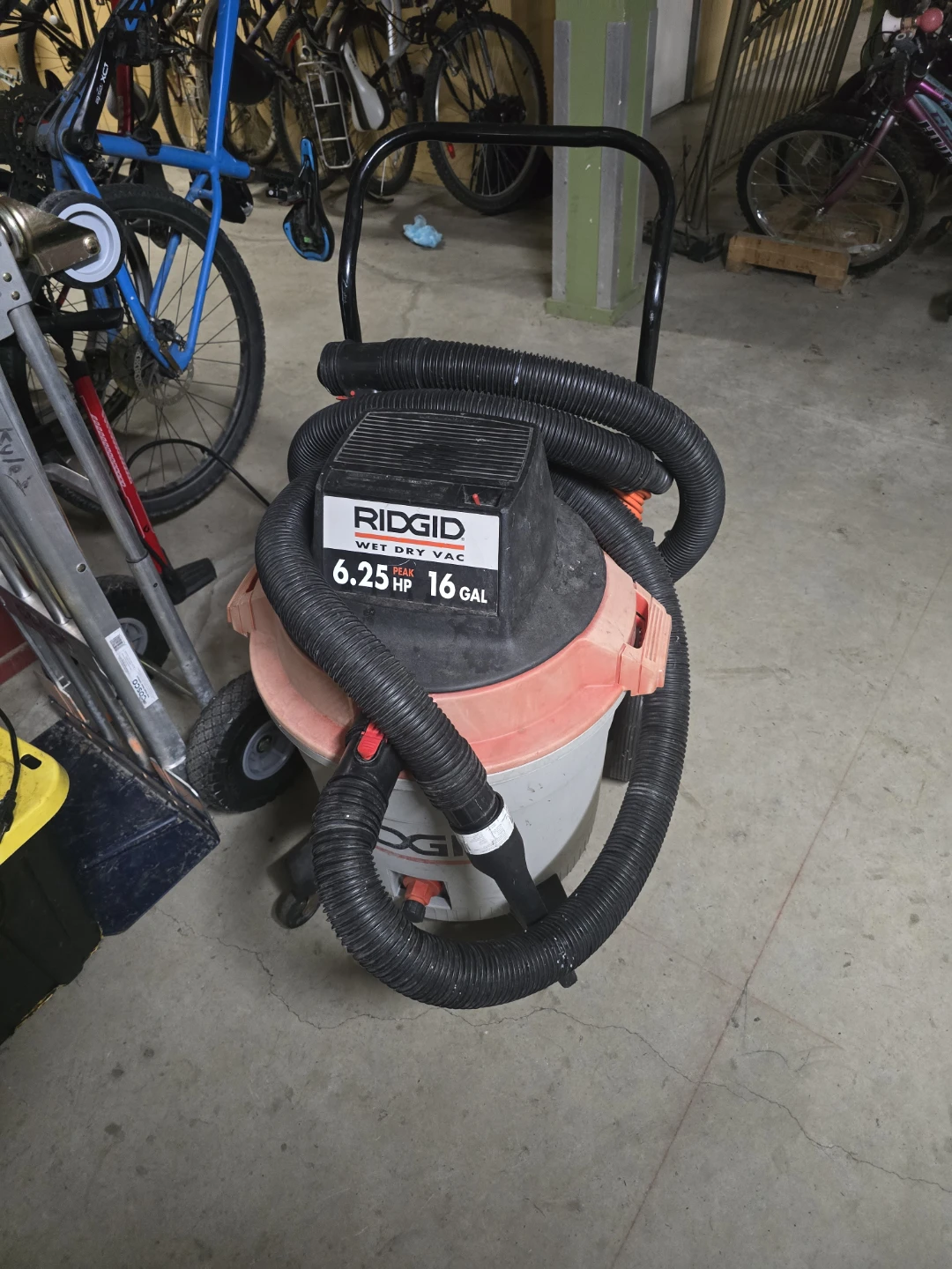 Ridgid Wet Dry Vac 6.25 HP 16 Gallon