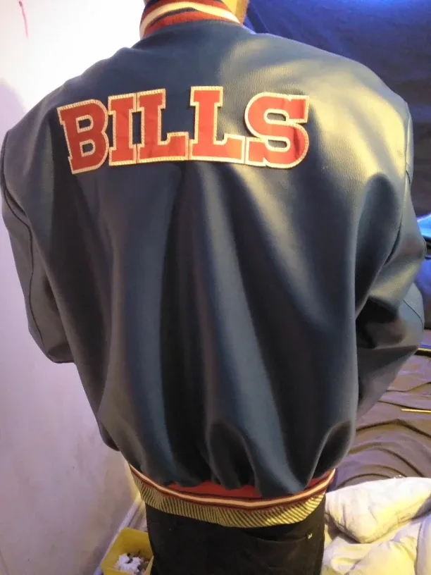 Buffalo Bills Leather Bomber Jacket image indicator(2)