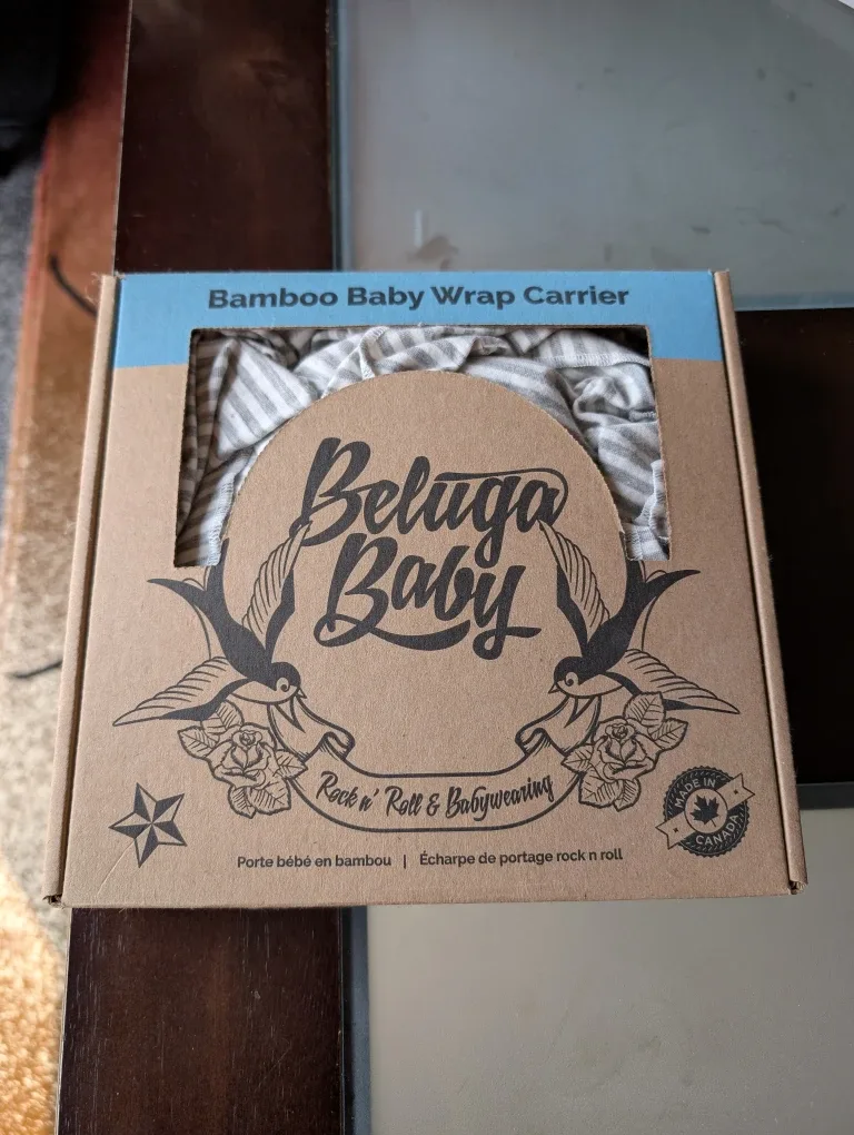 New Beluga Baby Bamboo Wrap Carrier