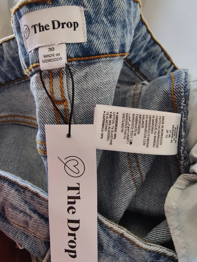 The Drop Women's Vintage Medium Indigo Flare Jeans - Size 30 image indicator(4)