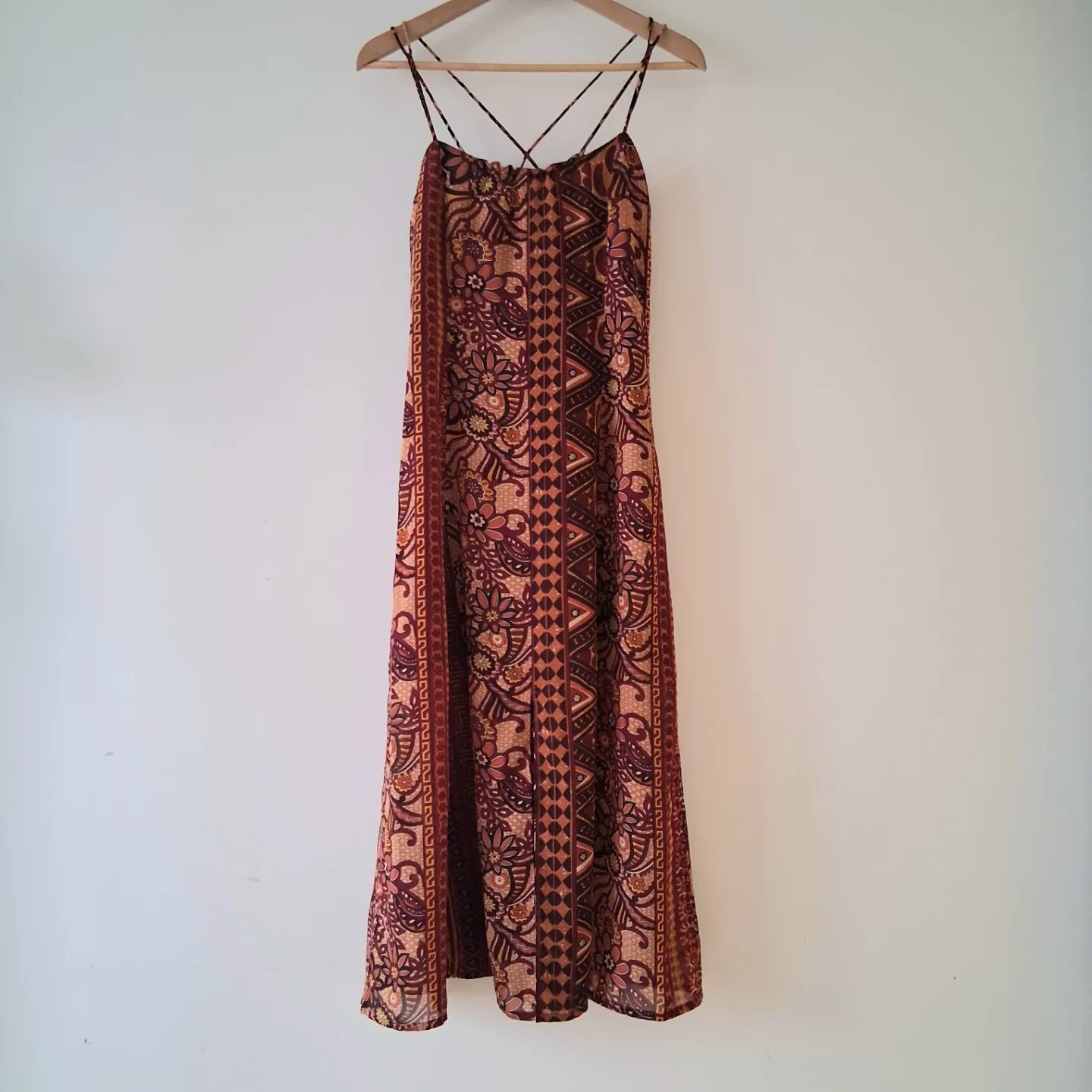 Open Back Long Dress, Women Sz S/M