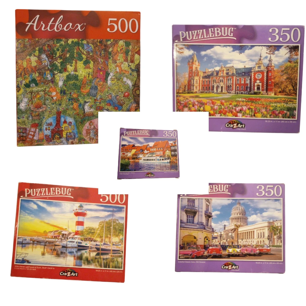 Artbox & Puzzlebug Puzzles-5pcs