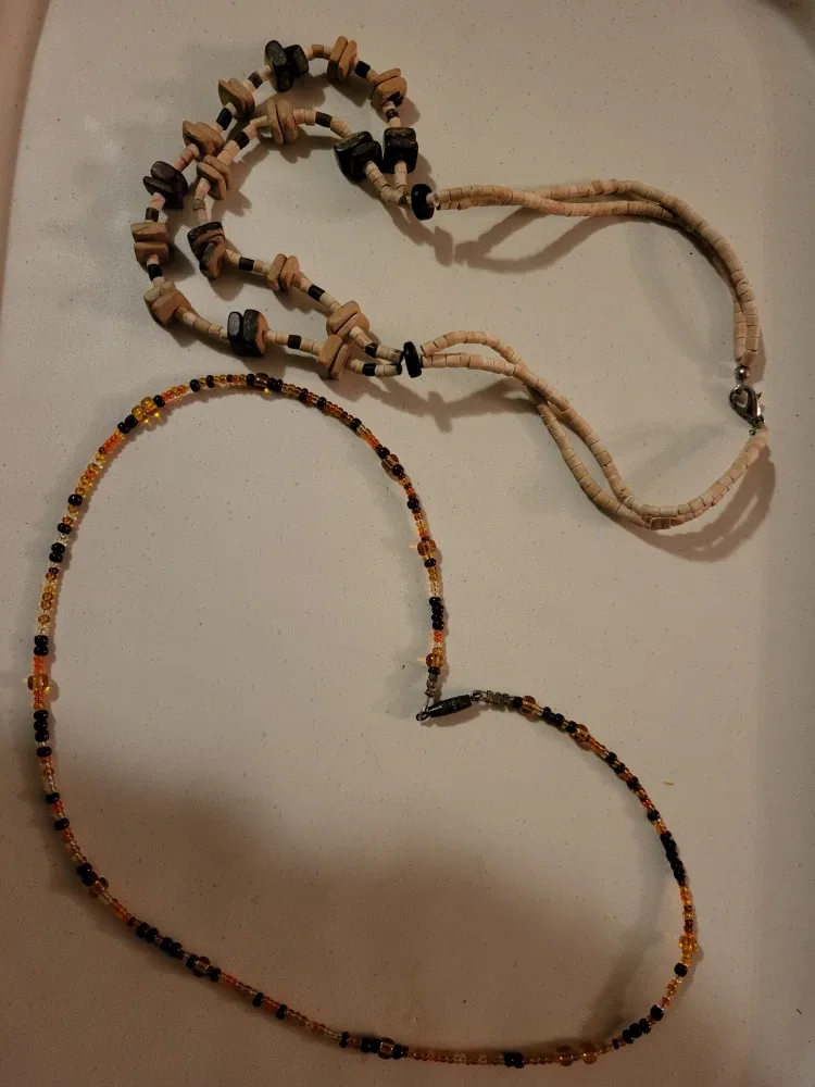 Necklace Set - Beaded and Wood