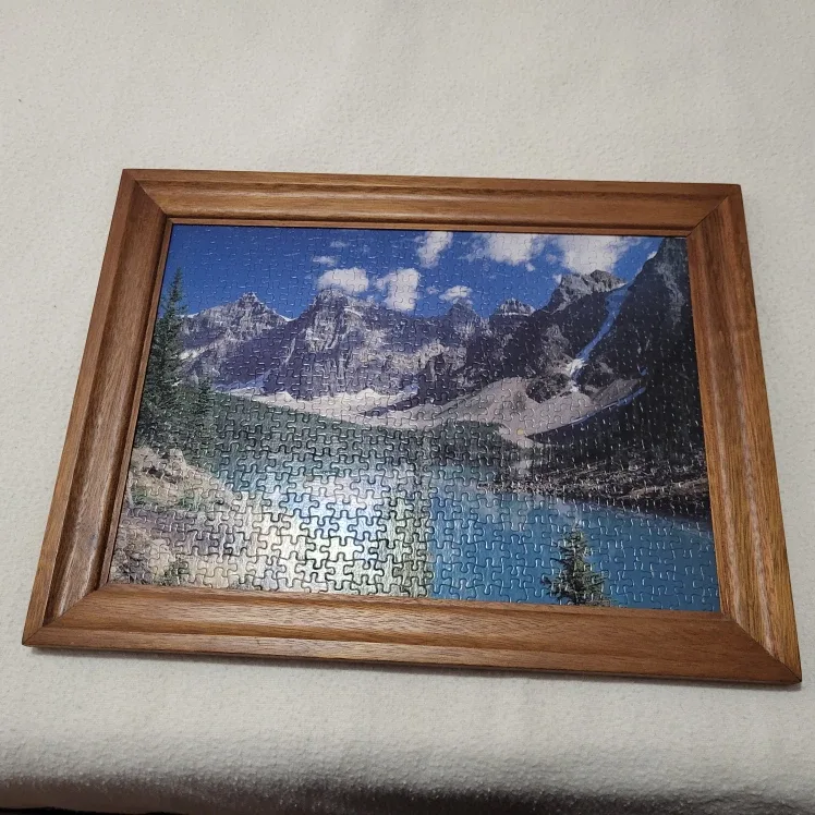 Framed Mountain Scene Puzzle