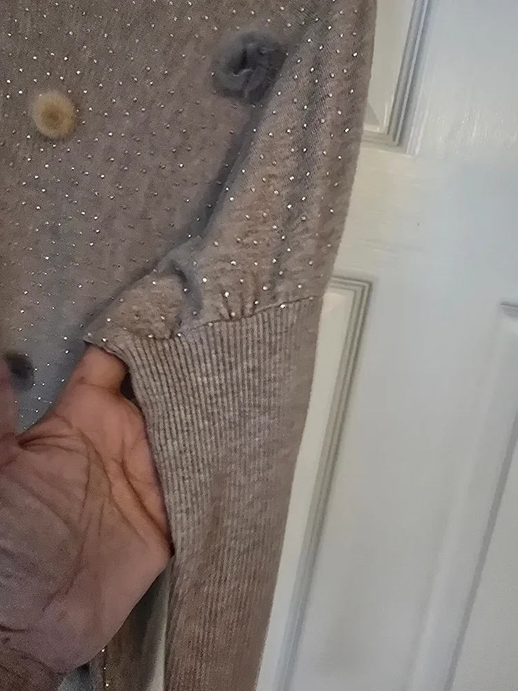 Favori Beige Sweater Dress - Size Small image indicator(4)