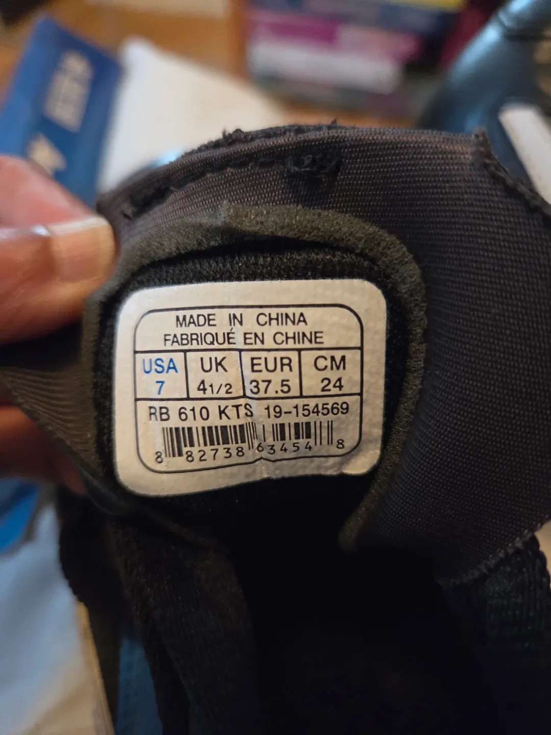 Reebok Black & Blue Cleats image indicator(4)