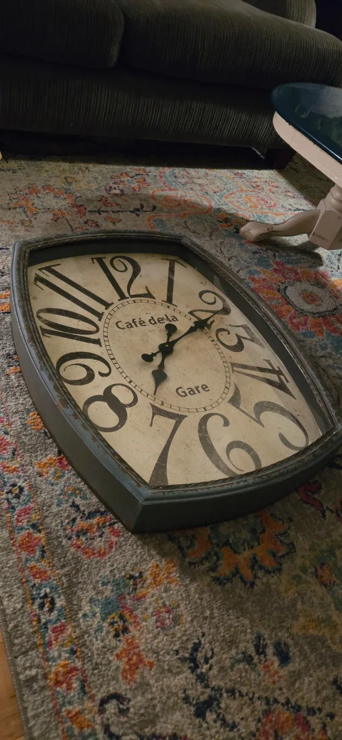 Large Cafe dela Gare Wall Clock