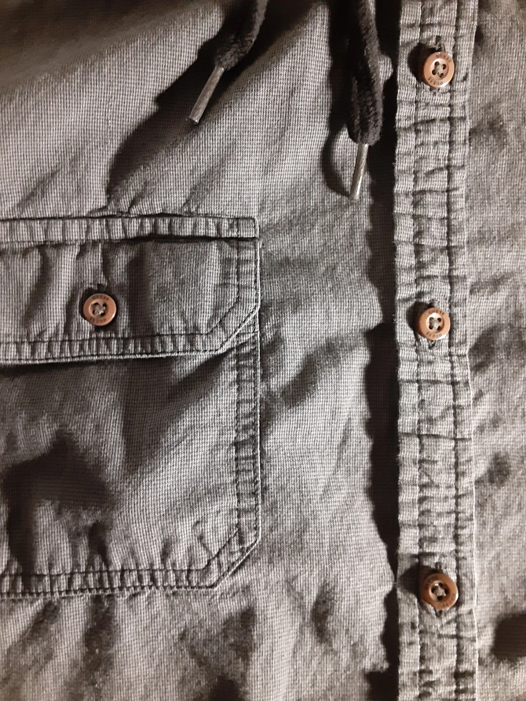 Long Sleeve Hooded Shirt | Guess - S: L/G - photo 3