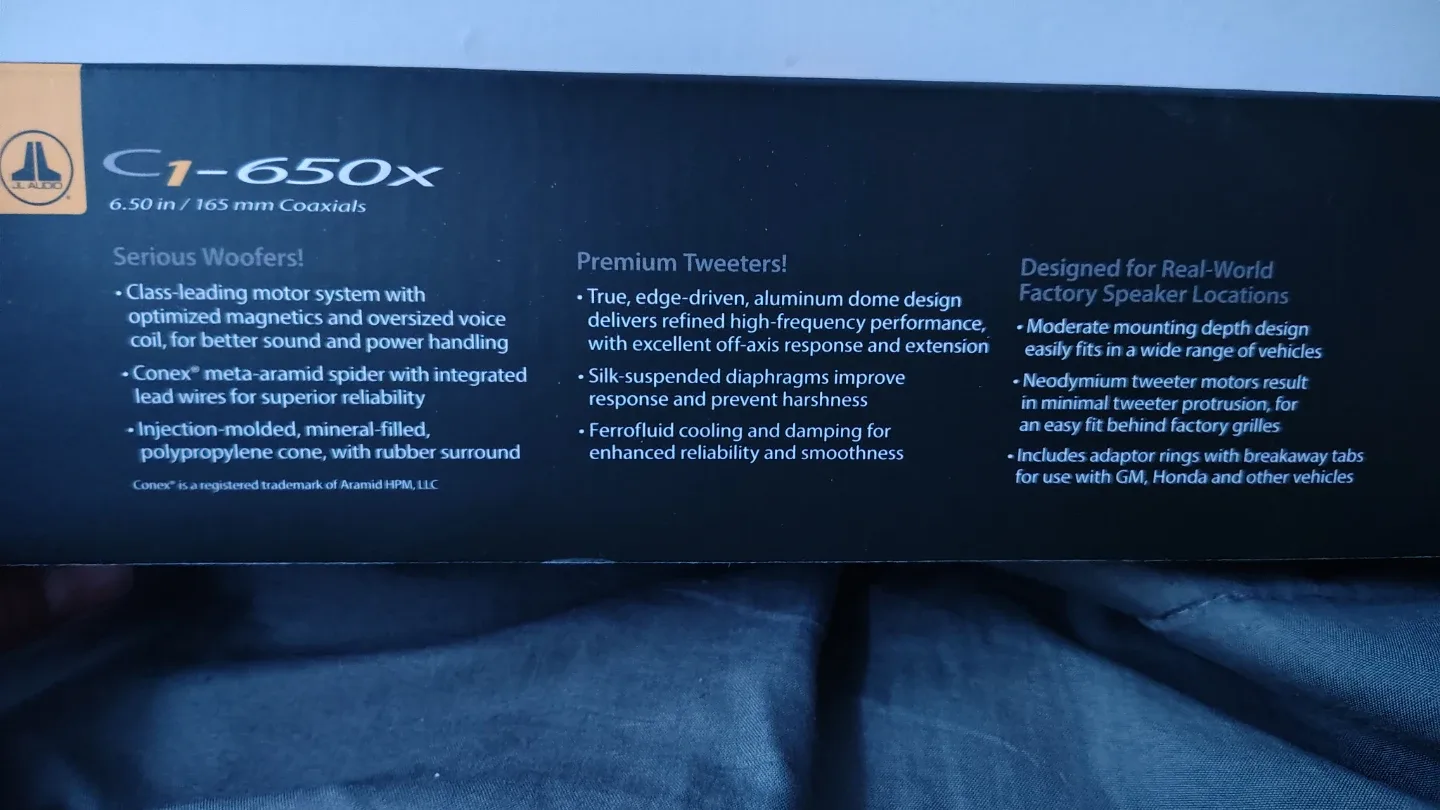 New JL Audio C1-650X 6.5" Coaxial Speakers image indicator(4)