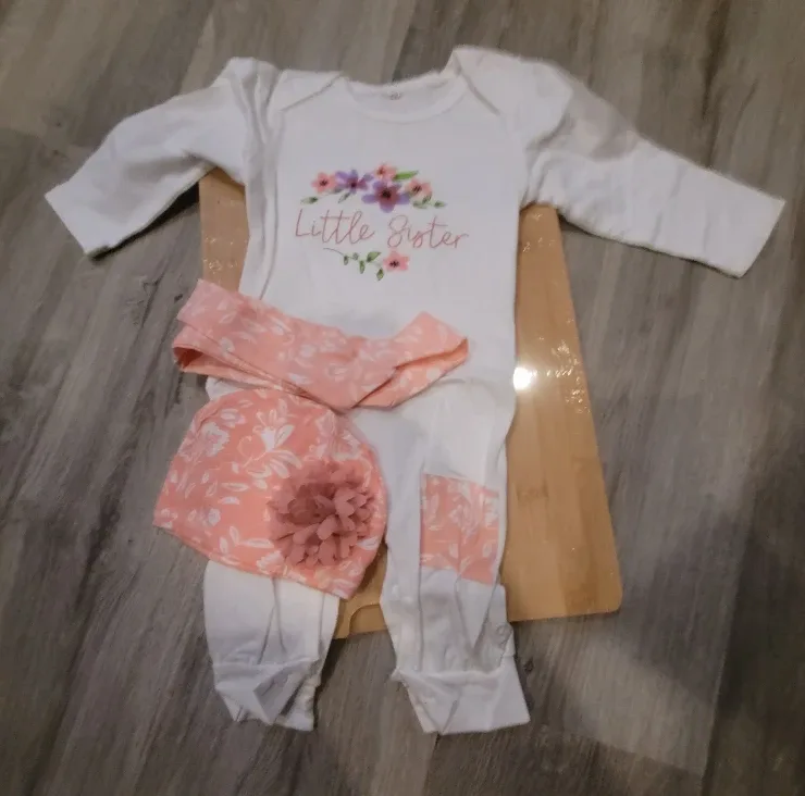 Little Sister Baby Outfit Set