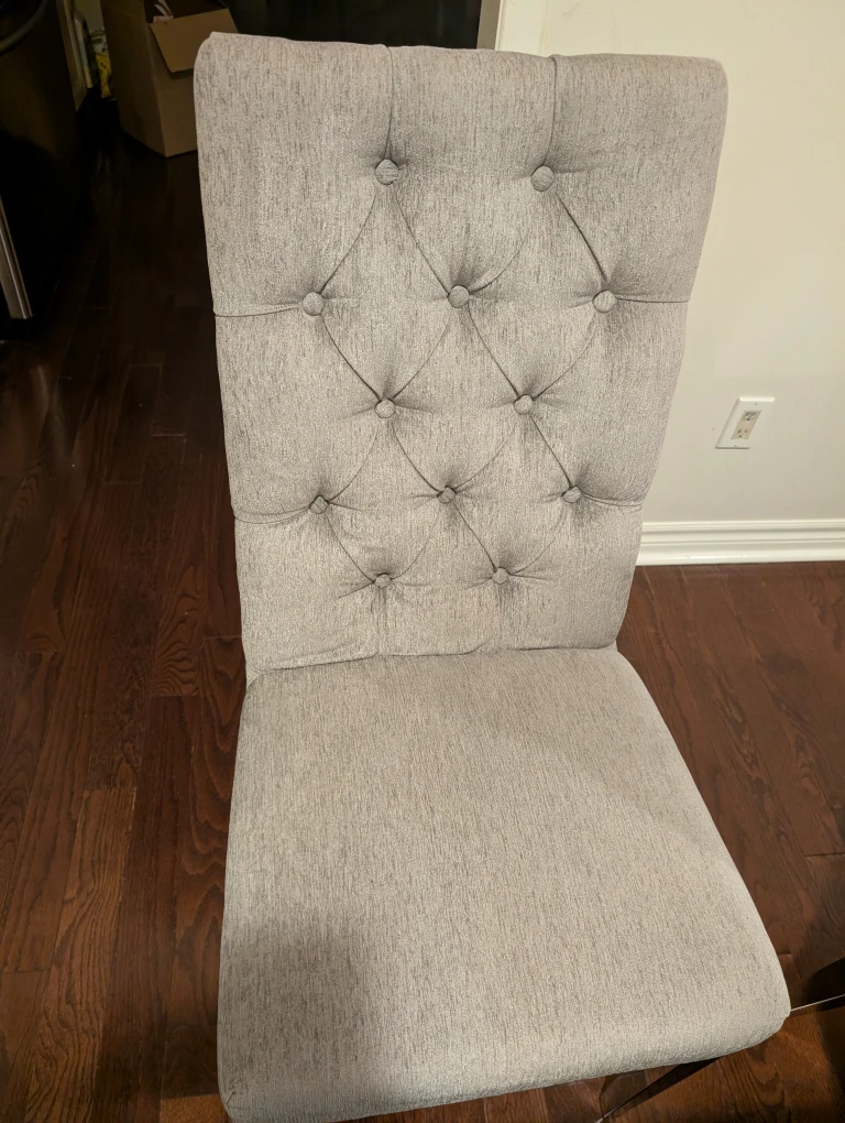 Nuevo Square Roots Couture Dining Table 10 Grey Dining Chairs - photo 4