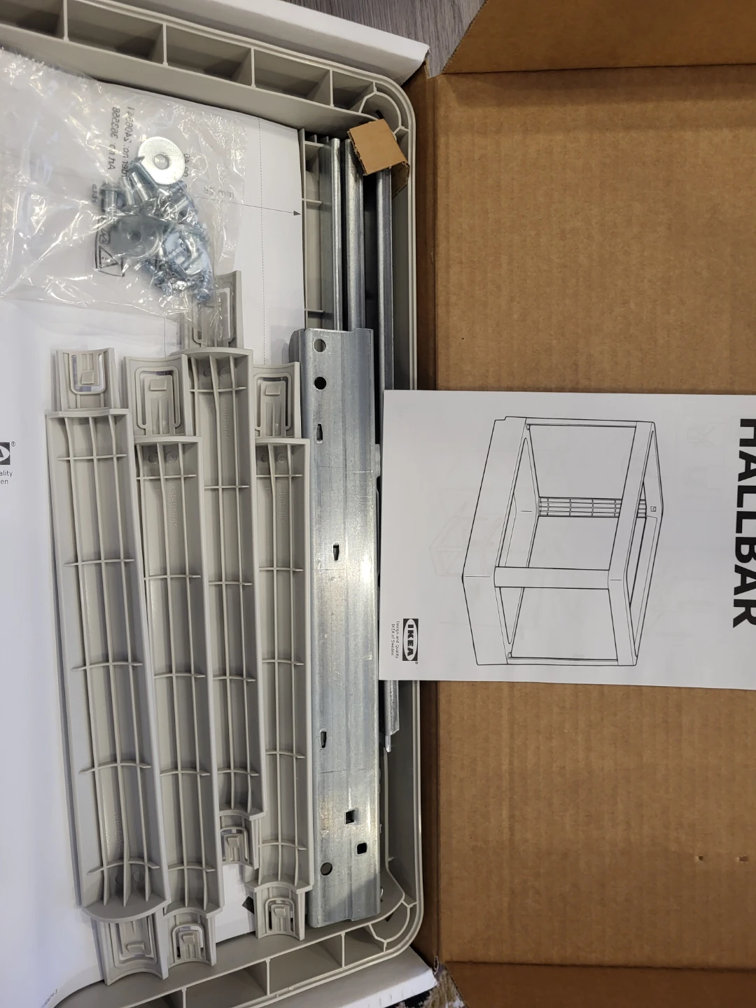 IKEA HÅLLBAR Storage Frame, White, 17 3/4x10 3/8x12 3/8 " - photo 4