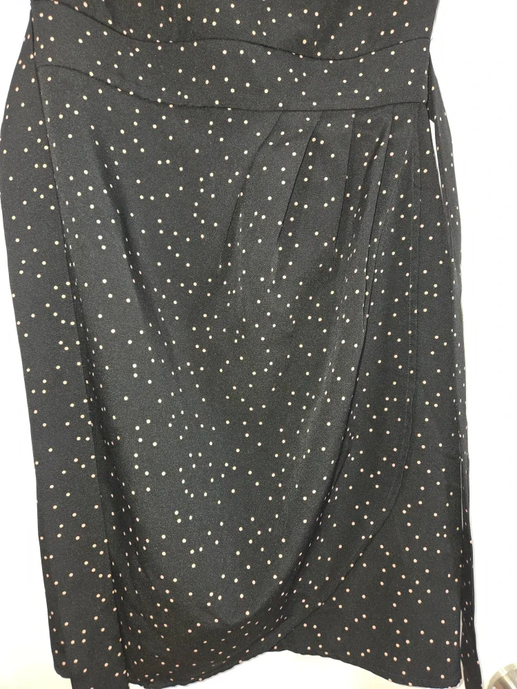 Suzy Shier Black Polka Dot Dress - Size XS image indicator(2)