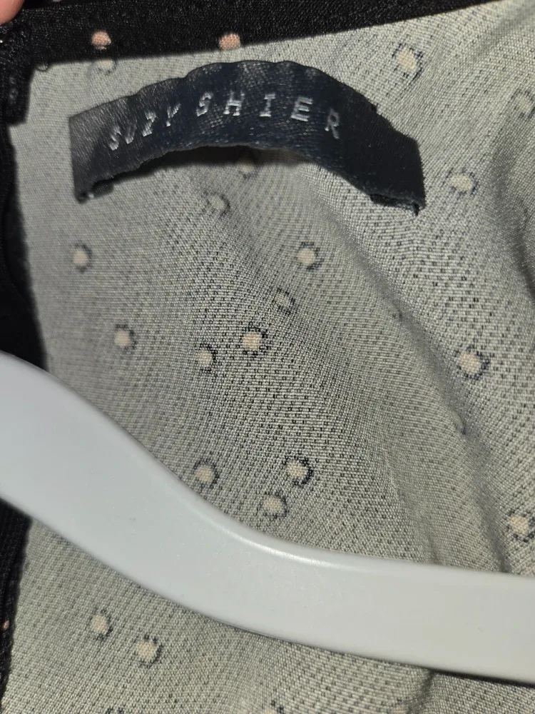 Suzy Shier Black Polka Dot Dress - Size XS image indicator(6)