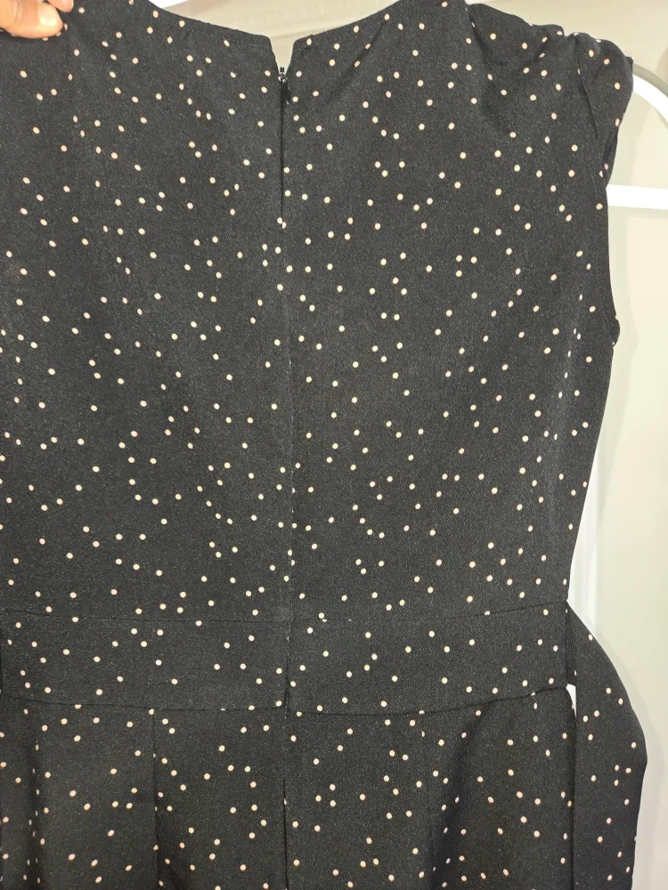 Suzy Shier Black Polka Dot Dress - Size XS image indicator(7)