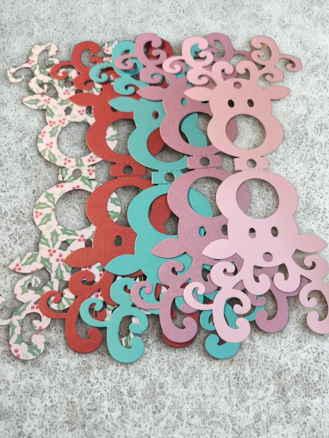 Christmas Reindeer Paper Cutouts - Wraps or ornaments creations image indicator(4)