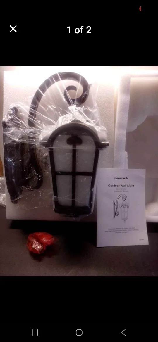 Jewenwils Outdoor Wall Light - New in Box!