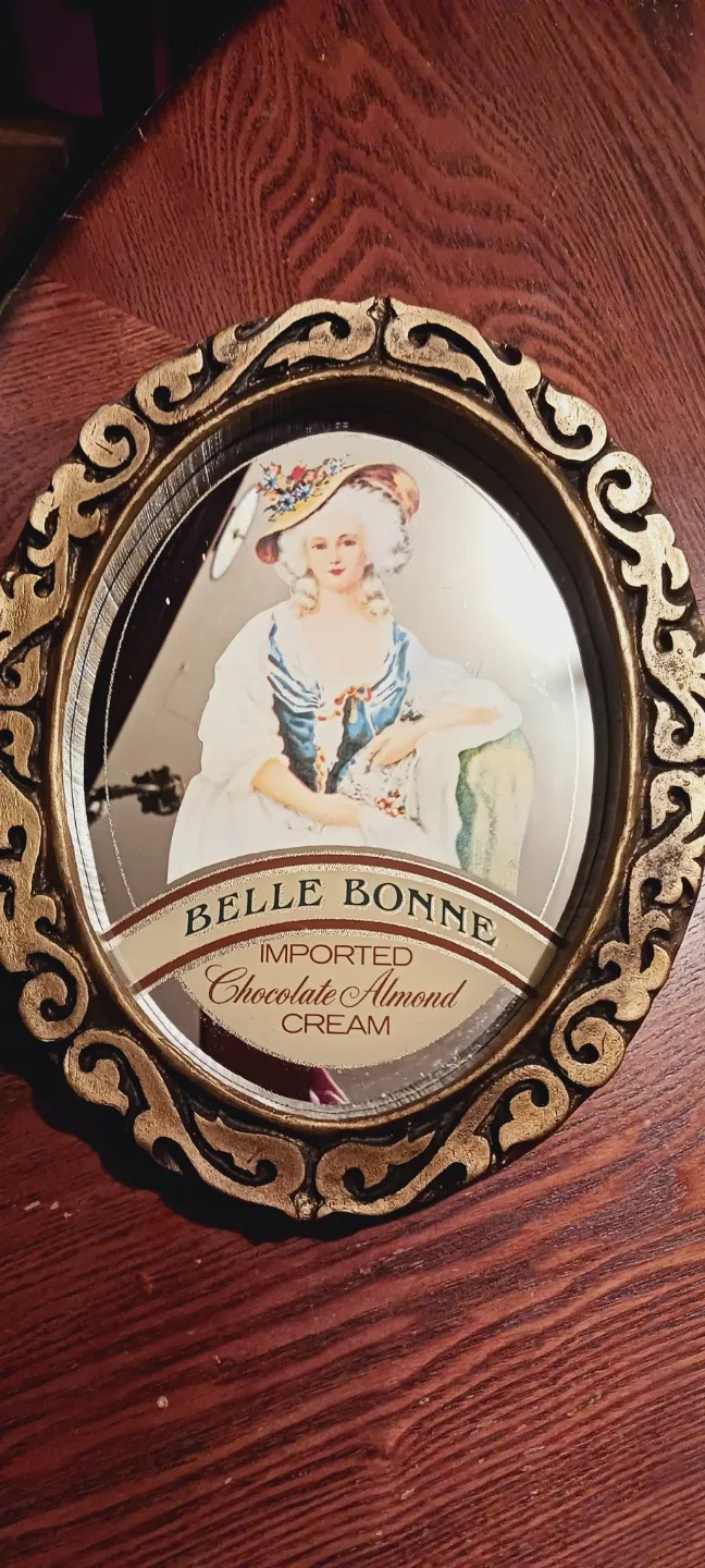 "Belle Bonne Chocolate Almond Cream" Advertising Mirror thumbnail