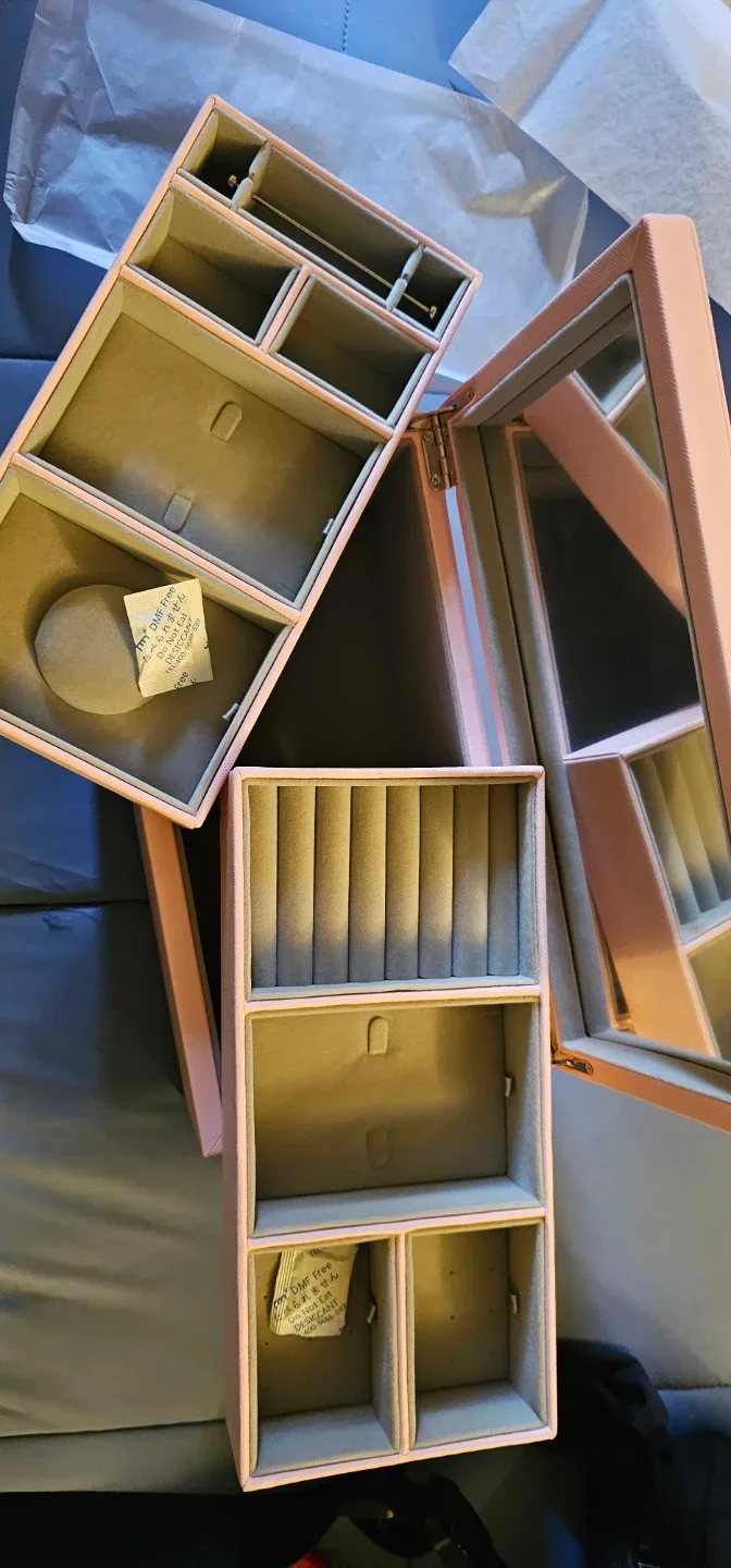 Pandora Pink Jewellery Box with Mirror image indicator(5)